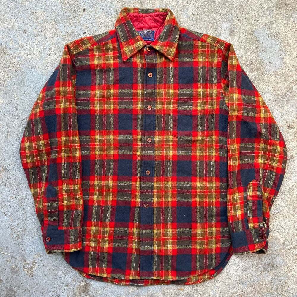Pendleton 70s Plaid Wool Shirt